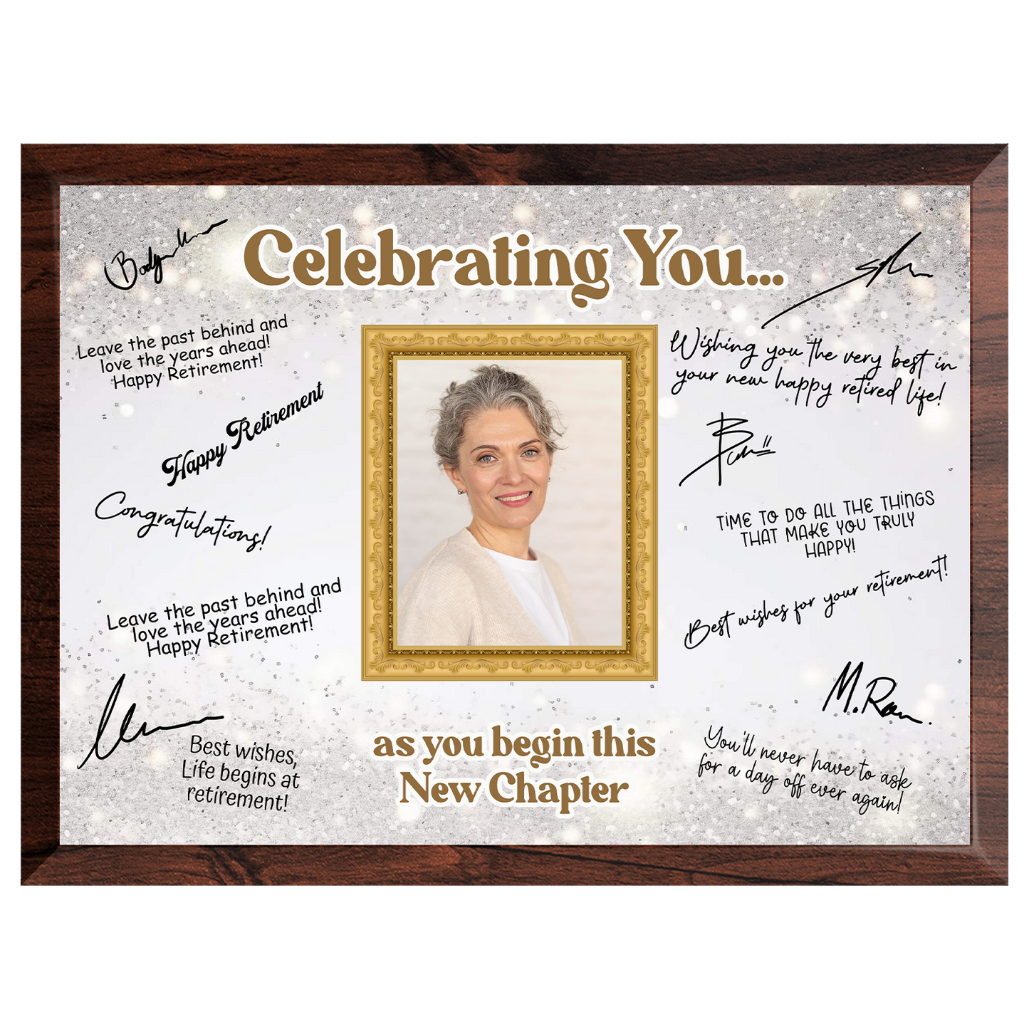 Celebrating You Retirement Plaque – Signature Keepsake Gift