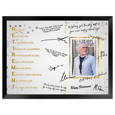 RETIREMENT Acronym Plaque – Signature Keepsake Gift