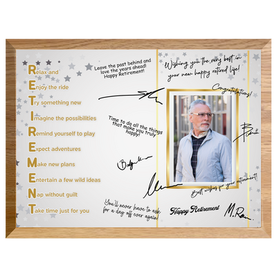 RETIREMENT Acronym Plaque – Signature Keepsake Gift