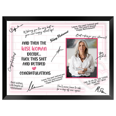 Wise Woman Retirement Plaque – Signature Keepsake Gift