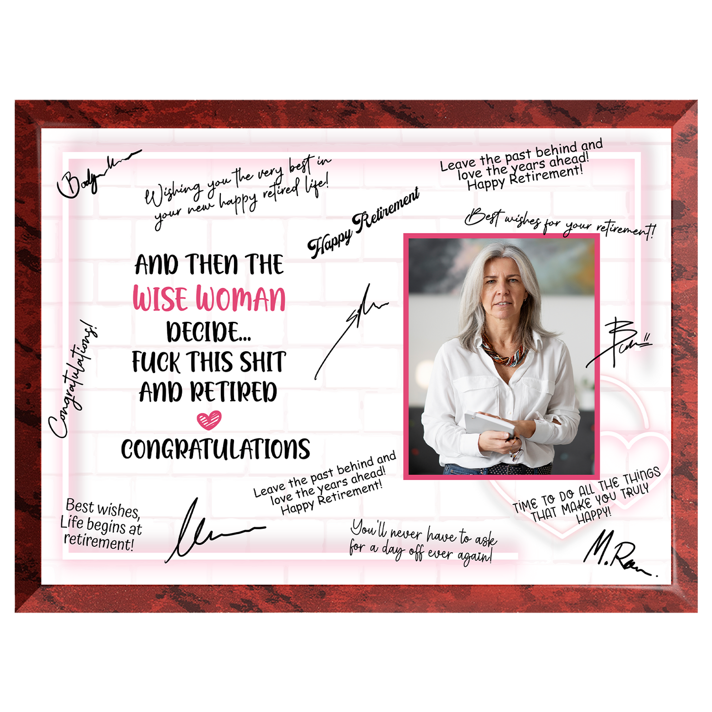 Wise Woman Retirement Plaque – Signature Keepsake Gift