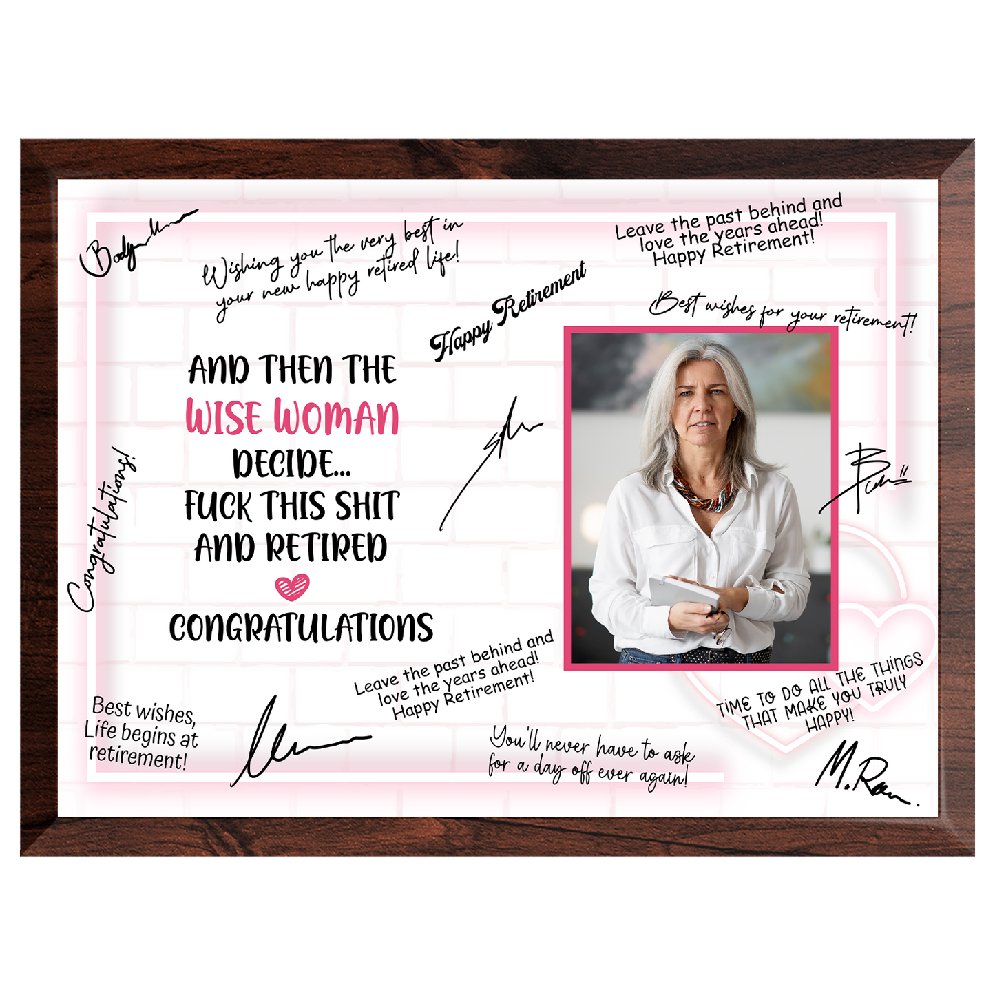 Wise Woman Retirement Plaque – Signature Keepsake Gift