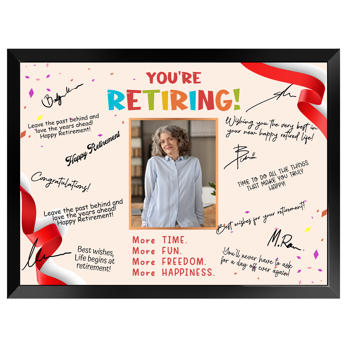 You’re Retiring! Signature Plaque – Celebration Keepsake Gift