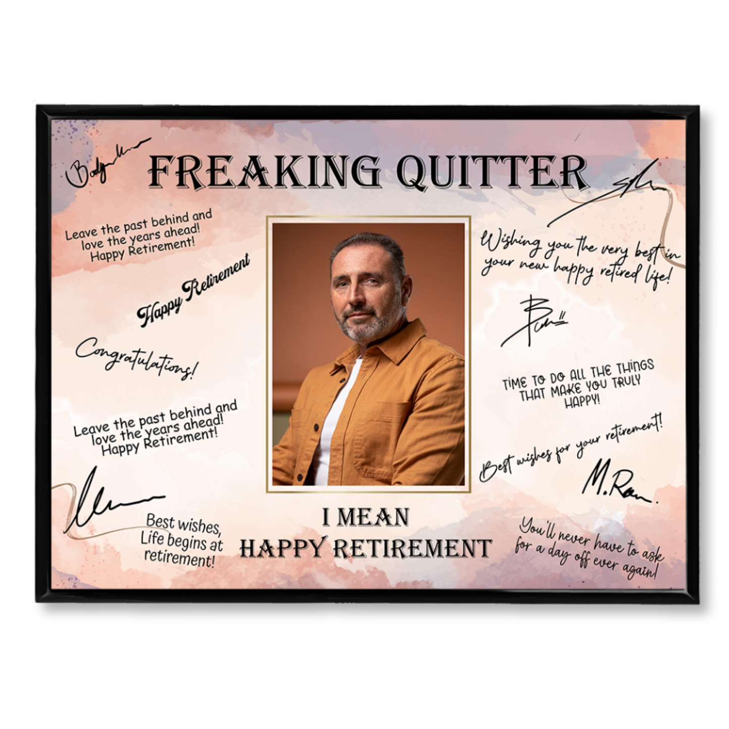 Freaking Quitter Retirement Plaque – Signature Keepsake Gift