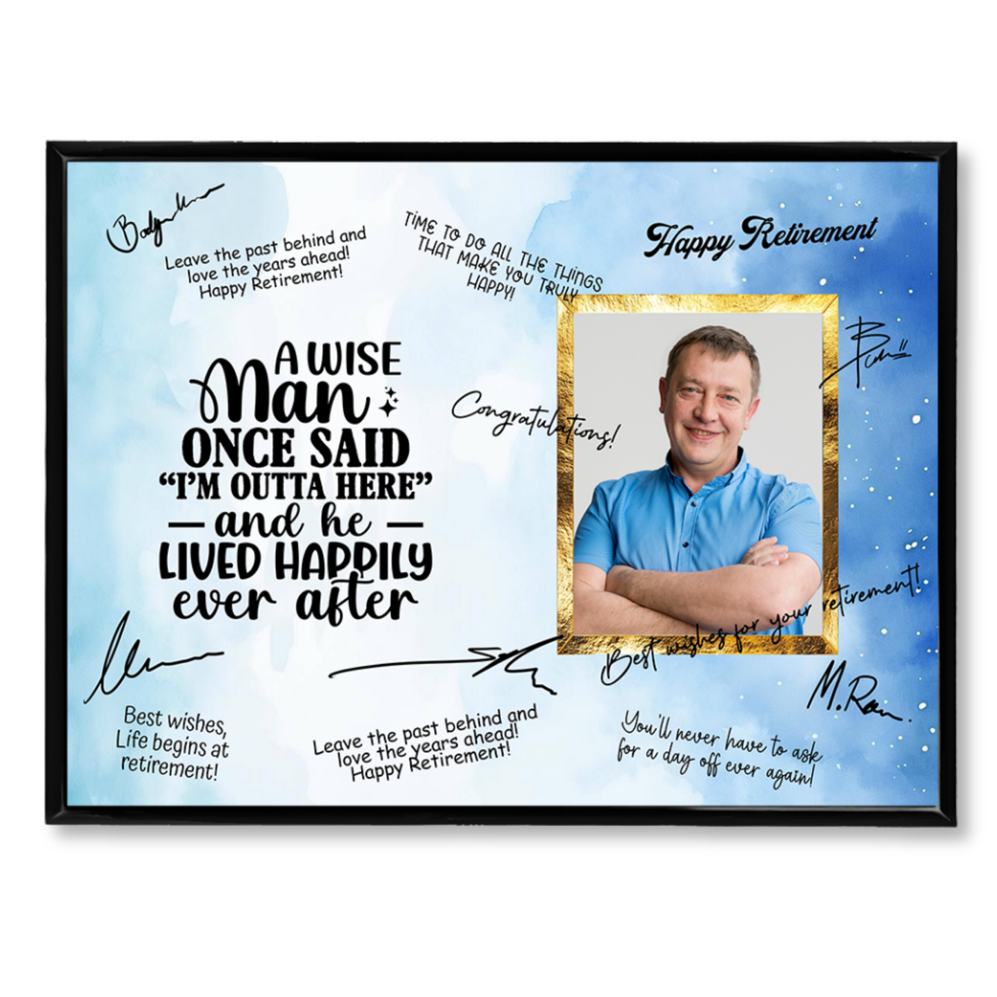 I’m Outta Here Retirement Plaque – Signature Keepsake Gift