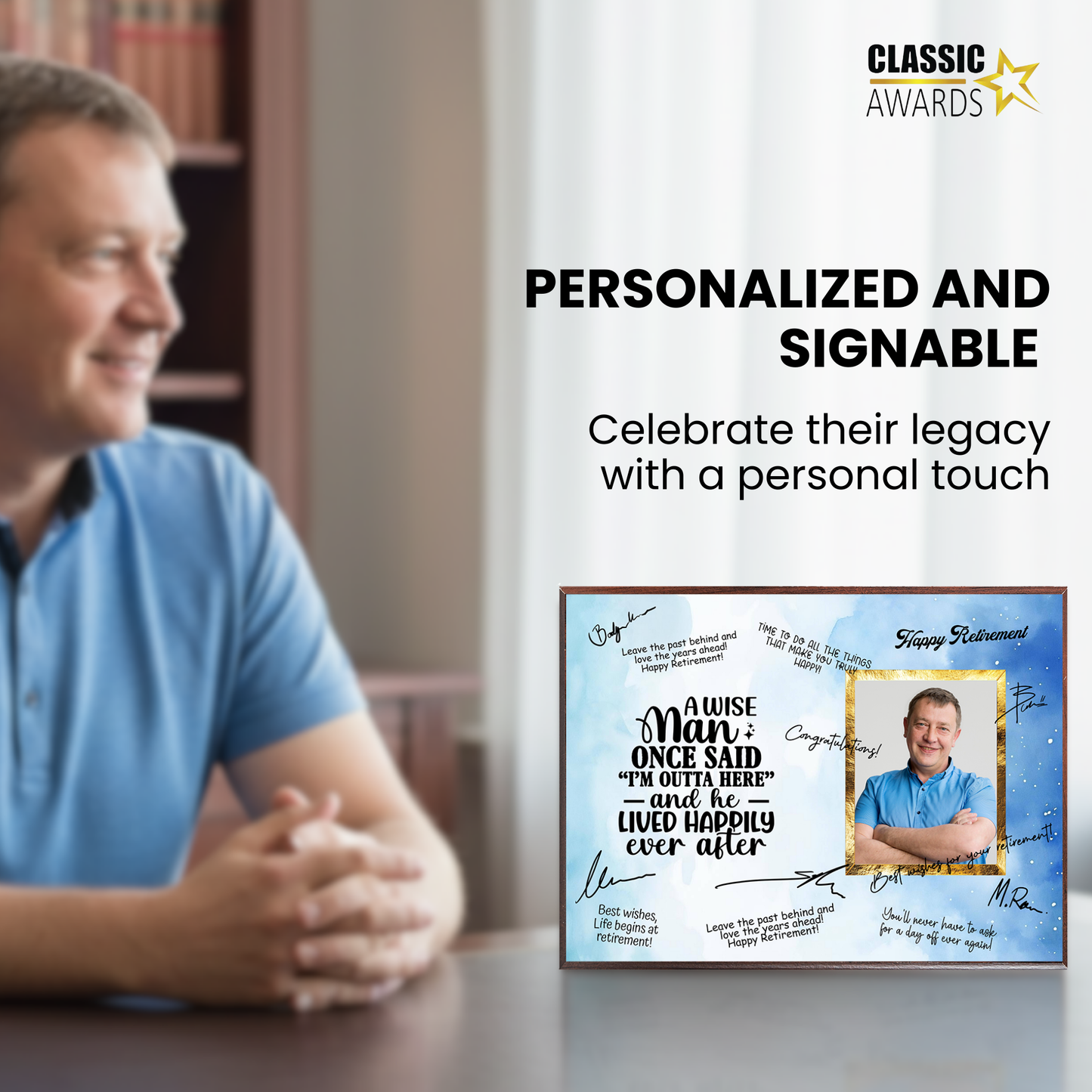 I’m Outta Here Retirement Plaque – Signature Keepsake Gift