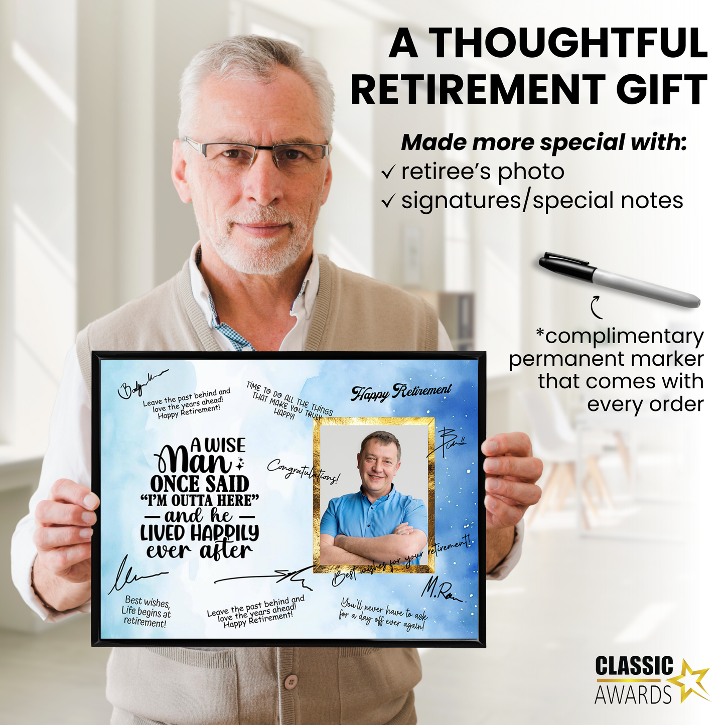 I’m Outta Here Retirement Plaque – Signature Keepsake Gift