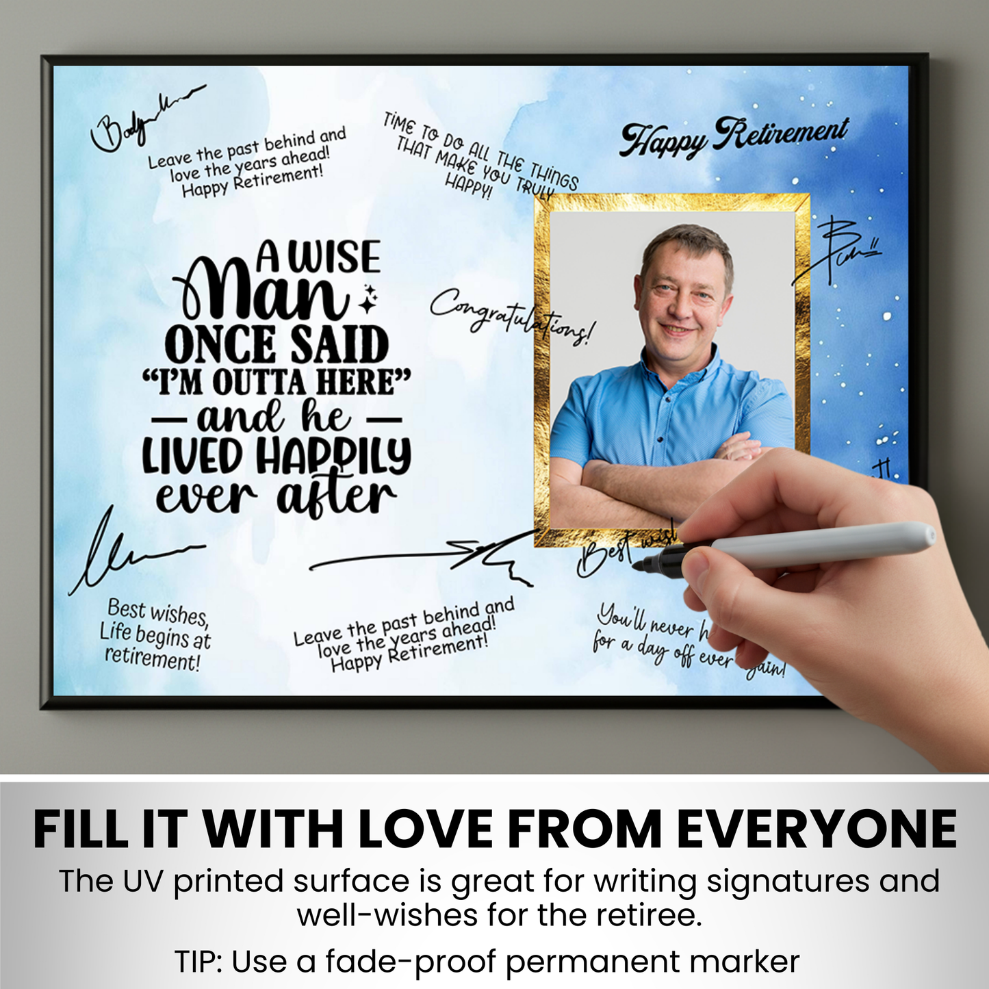 I’m Outta Here Retirement Plaque – Signature Keepsake Gift