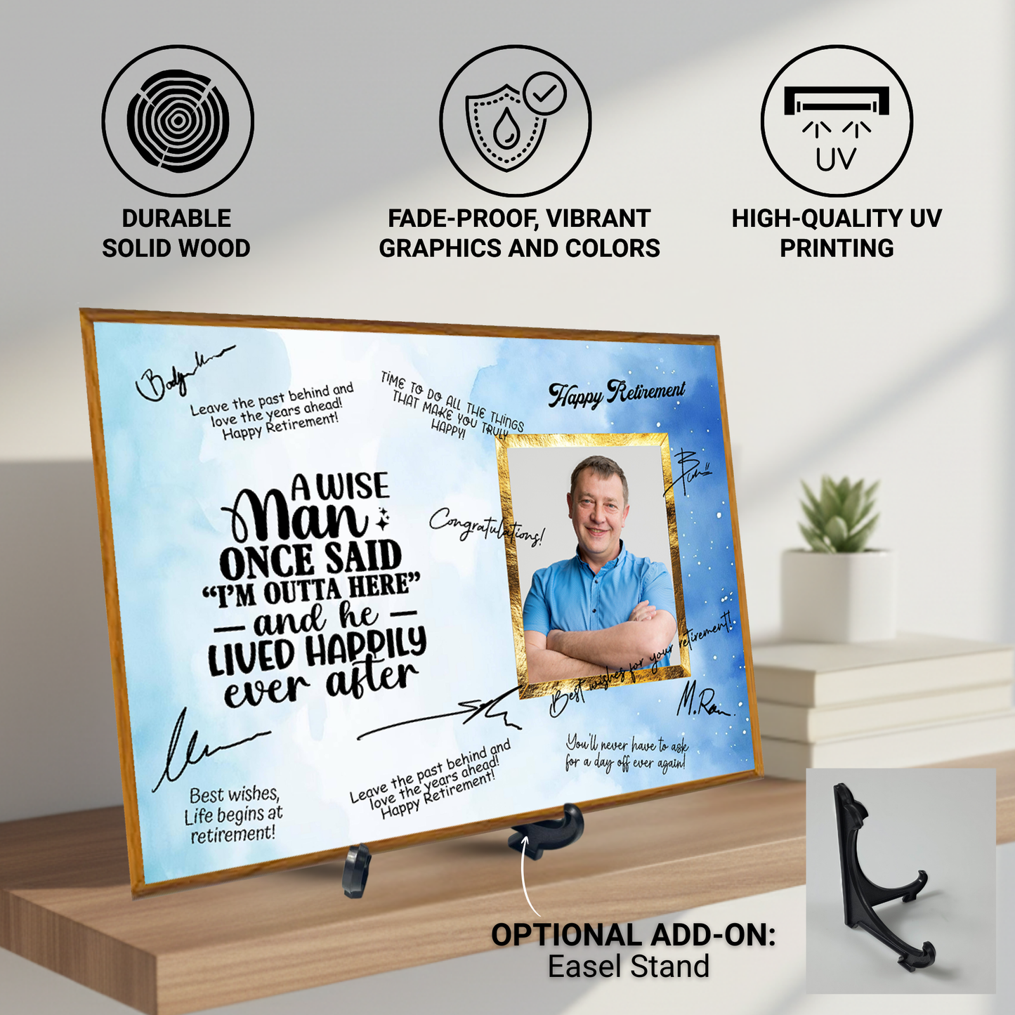 I’m Outta Here Retirement Plaque – Signature Keepsake Gift