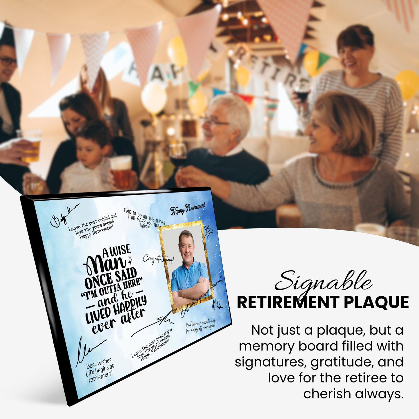 I’m Outta Here Retirement Plaque – Signature Keepsake Gift