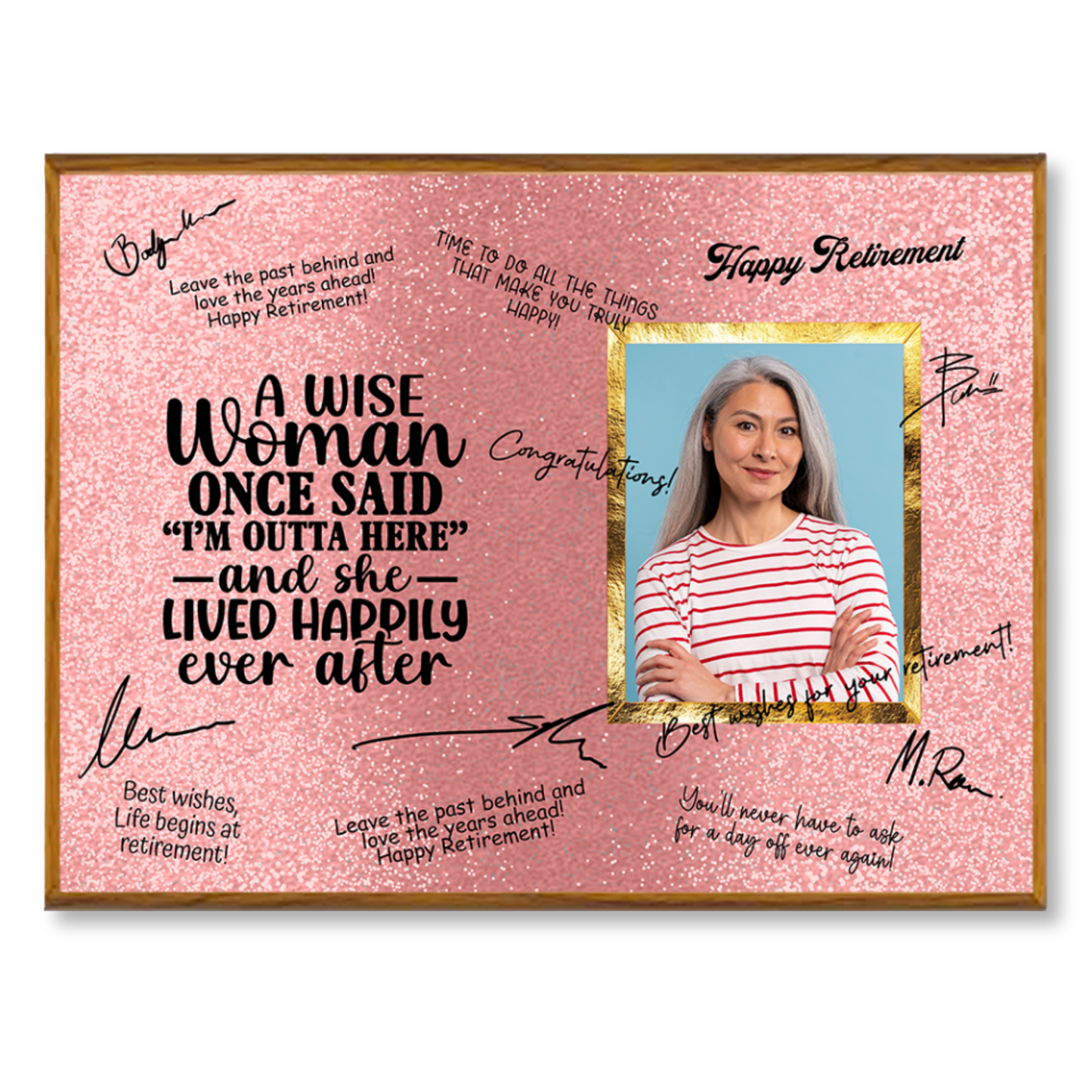 A Wise Woman Retirement Plaque – Signature Keepsake Gift