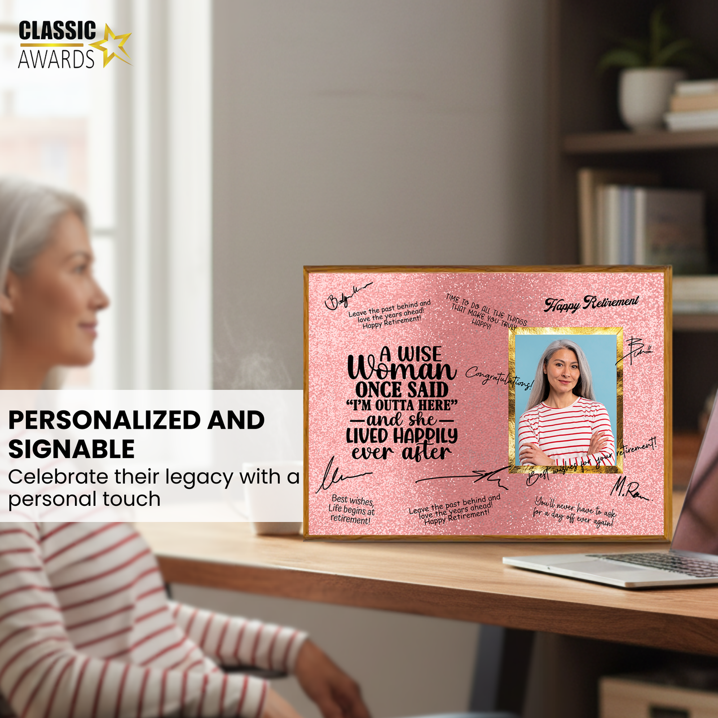 A Wise Woman Retirement Plaque – Signature Keepsake Gift