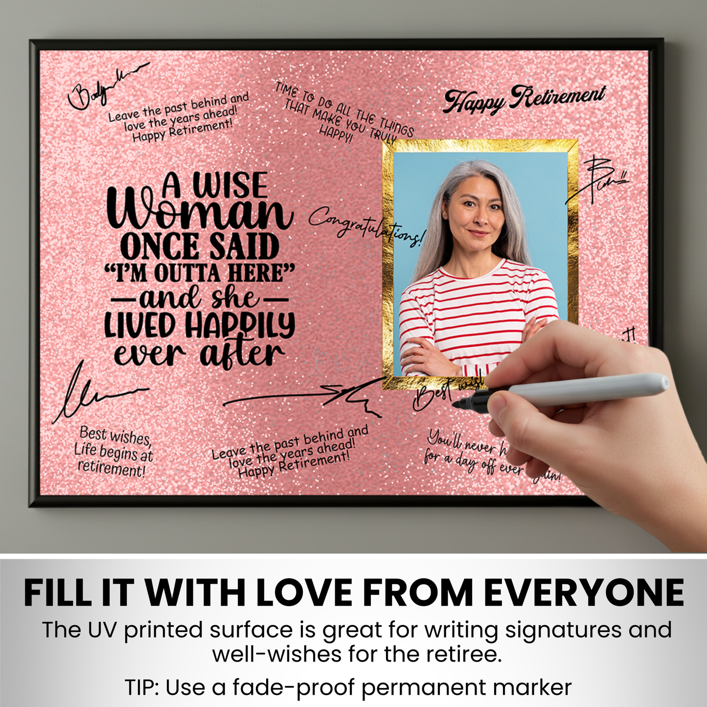 A Wise Woman Retirement Plaque – Signature Keepsake Gift