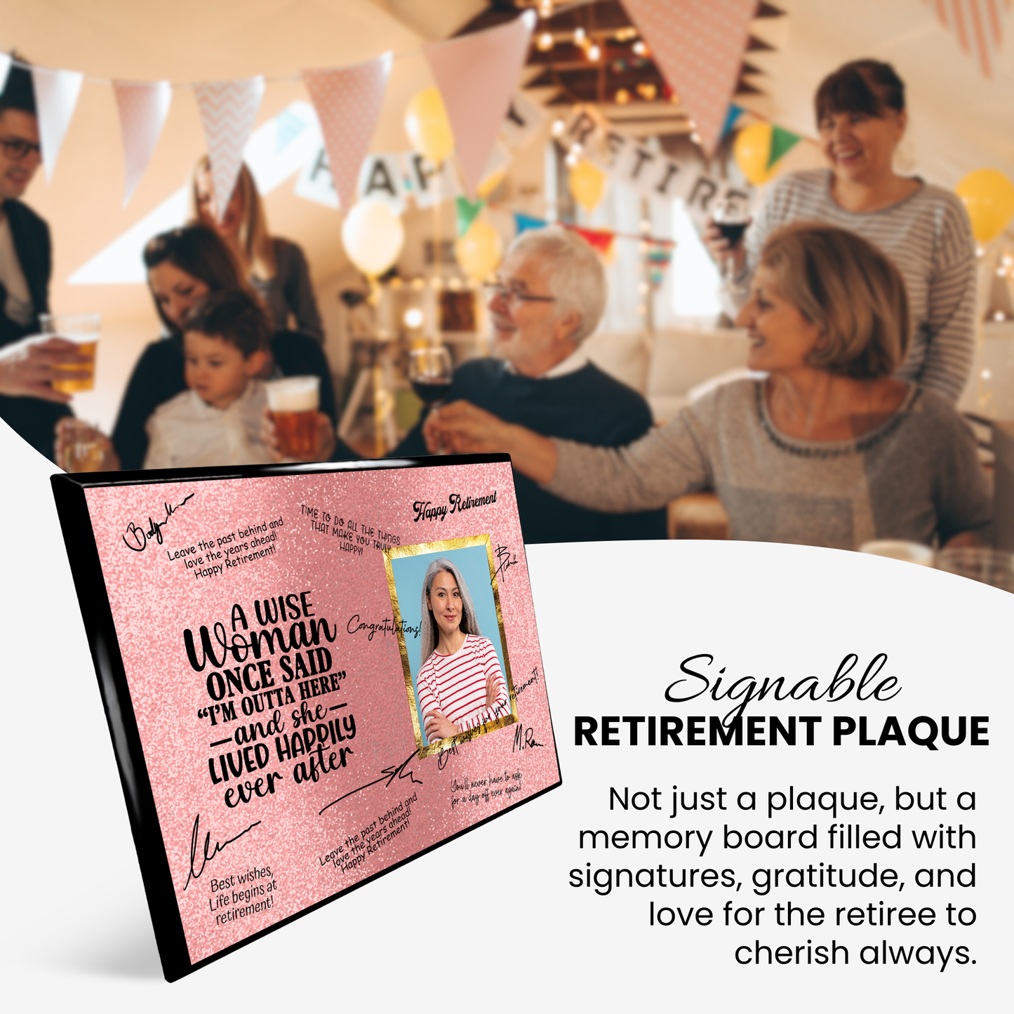 A Wise Woman Retirement Plaque – Signature Keepsake Gift