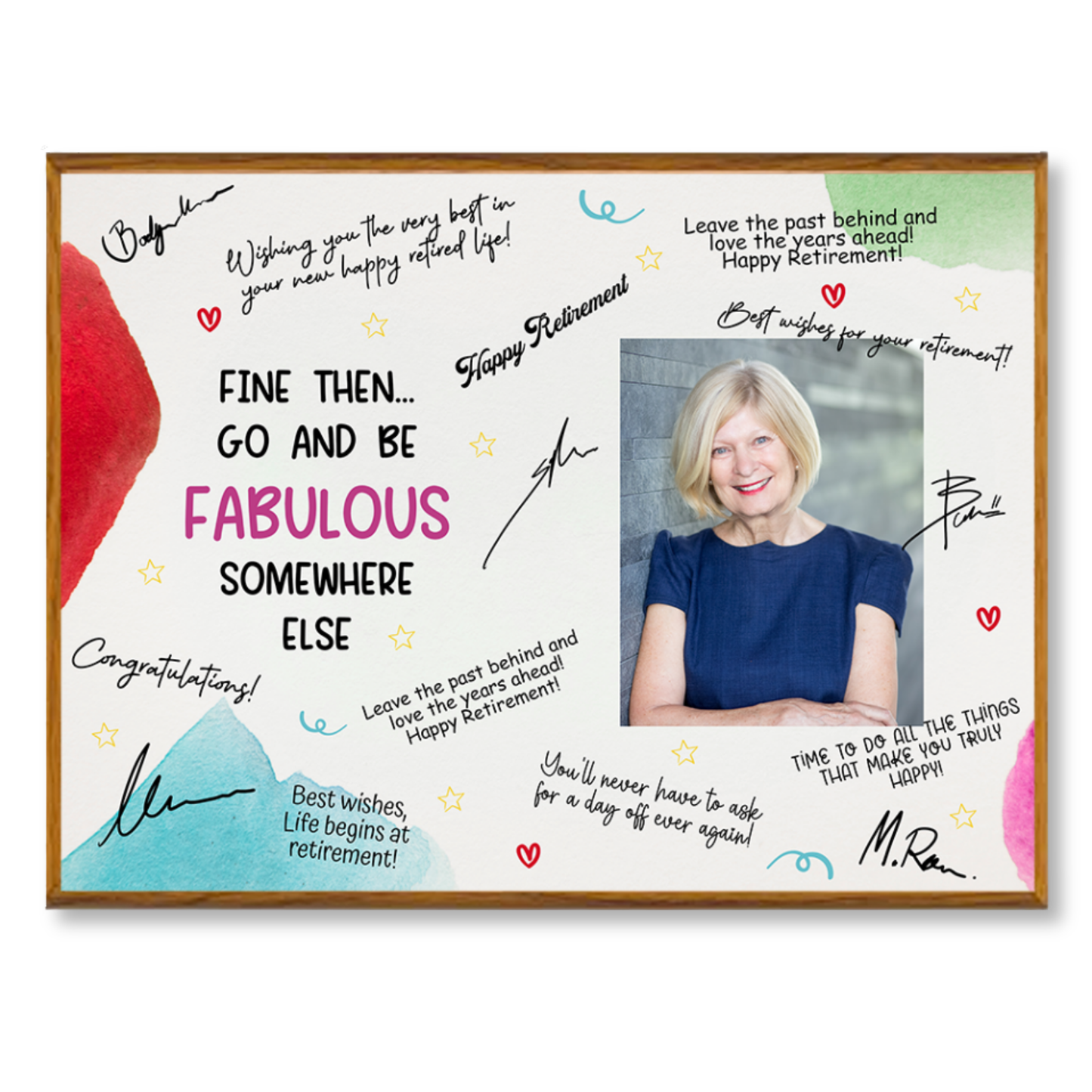 Go & Be Fabulous Retirement Plaque – Signature Keepsake Gift