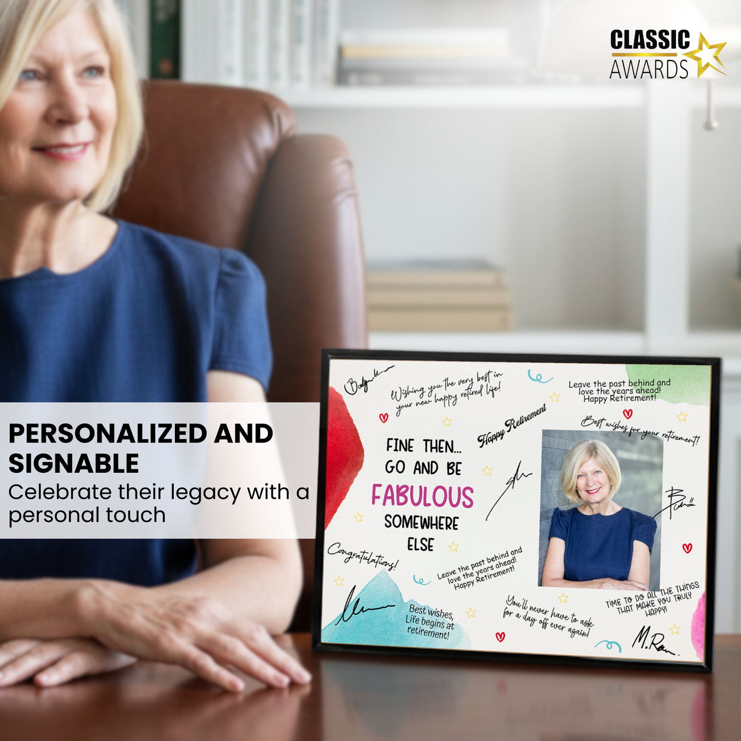 Go & Be Fabulous Retirement Plaque – Signature Keepsake Gift