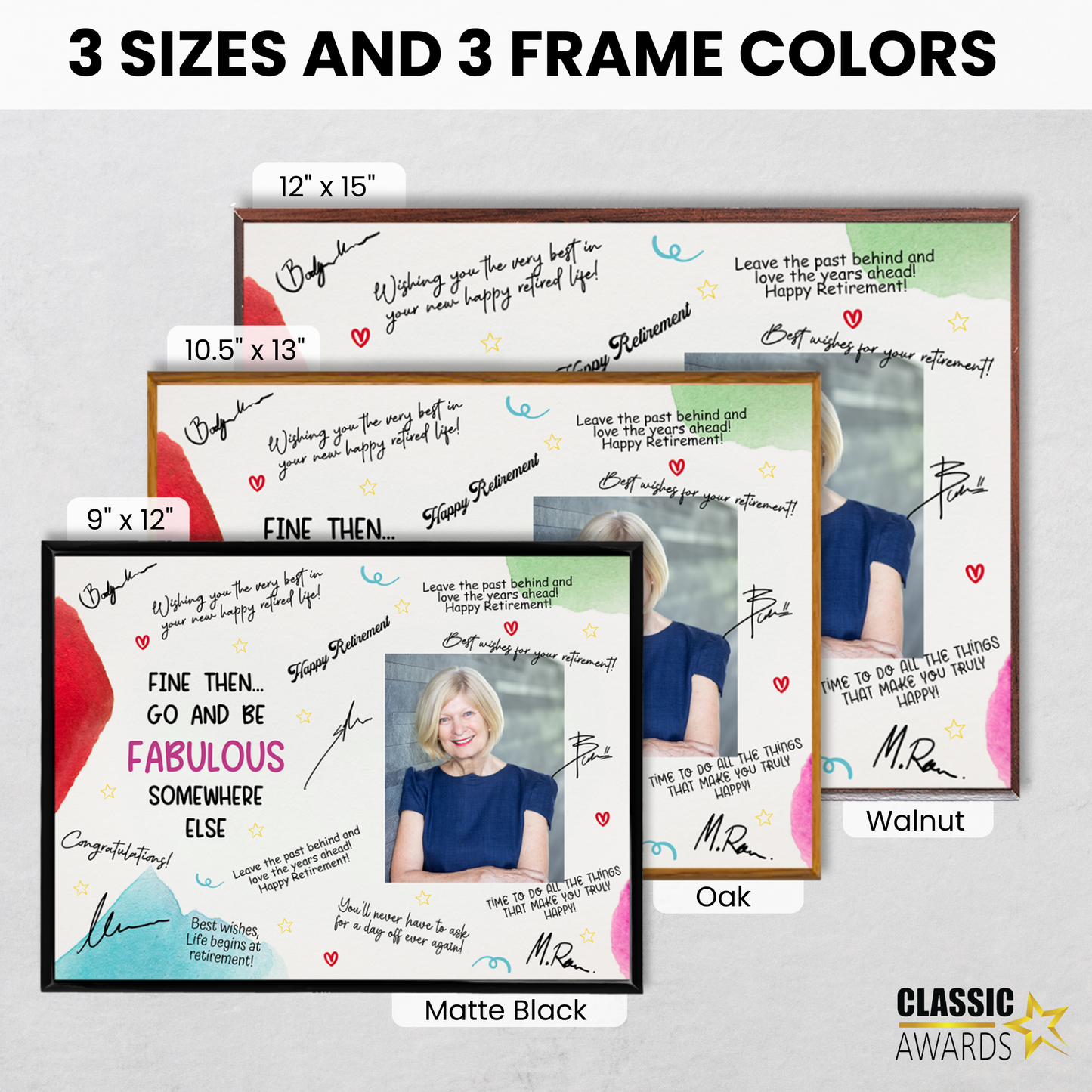 Go & Be Fabulous Retirement Plaque – Signature Keepsake Gift