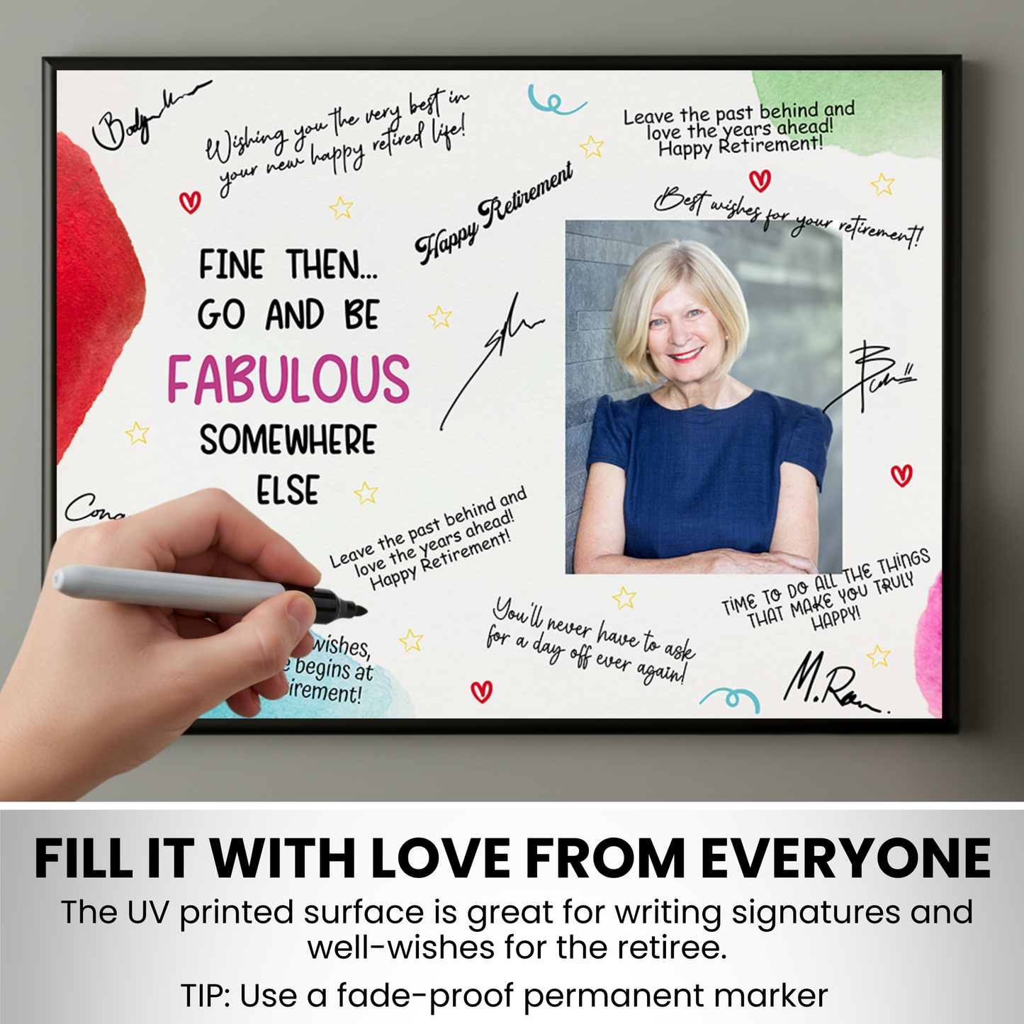 Go & Be Fabulous Retirement Plaque – Signature Keepsake Gift