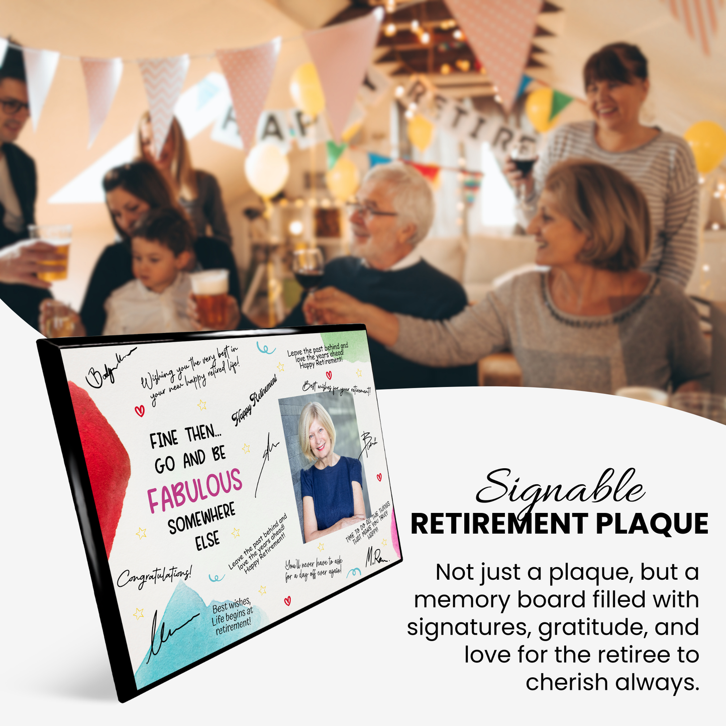 Go & Be Fabulous Retirement Plaque – Signature Keepsake Gift