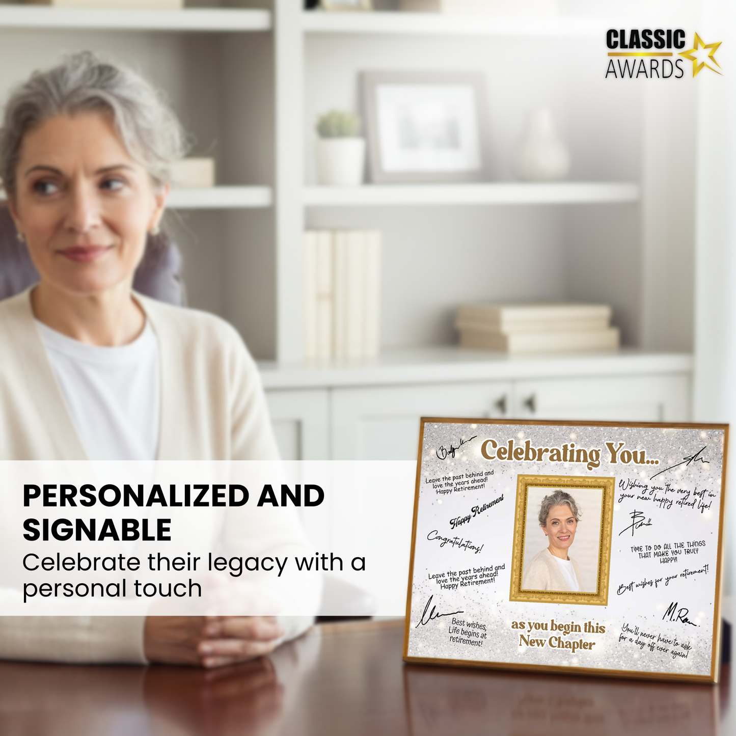 Celebrating You Retirement Plaque – Signature Keepsake Gift