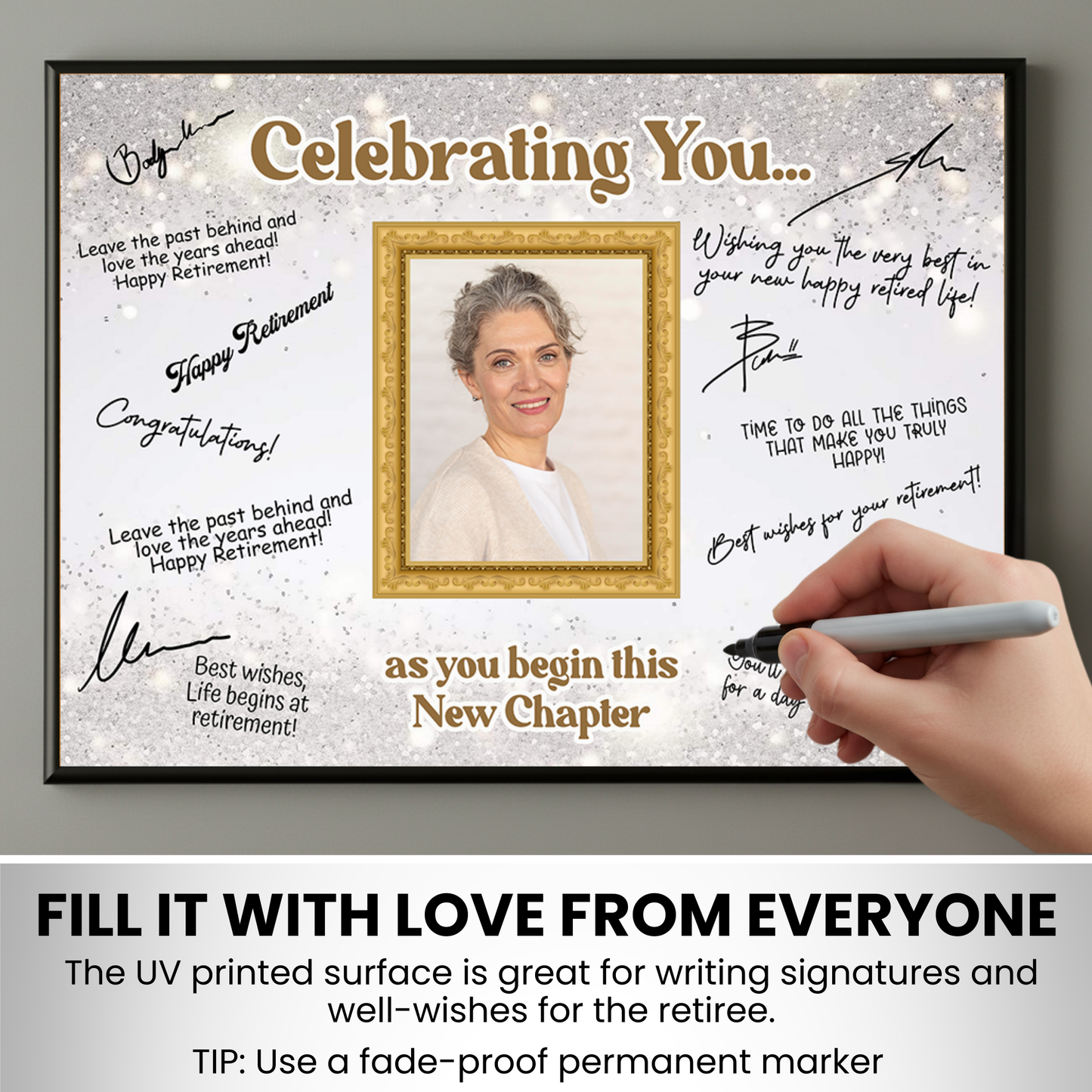 Celebrating You Retirement Plaque – Signature Keepsake Gift