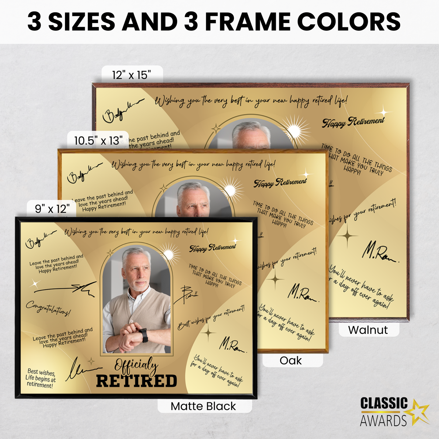 Officially Retired Plaque – Signature Keepsake Gift