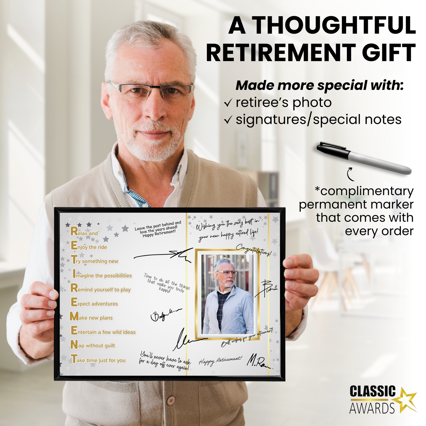 RETIREMENT Acronym Plaque – Signature Keepsake Gift