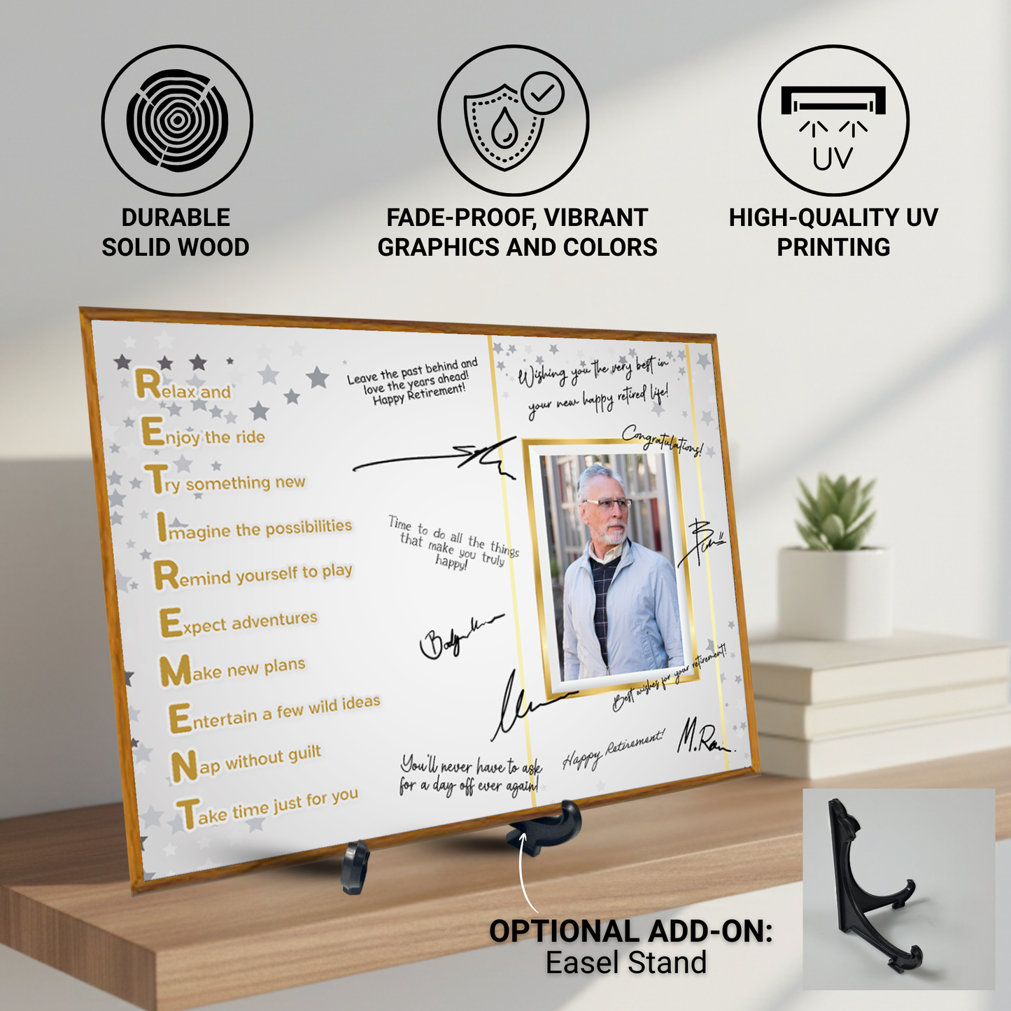 RETIREMENT Acronym Plaque – Signature Keepsake Gift