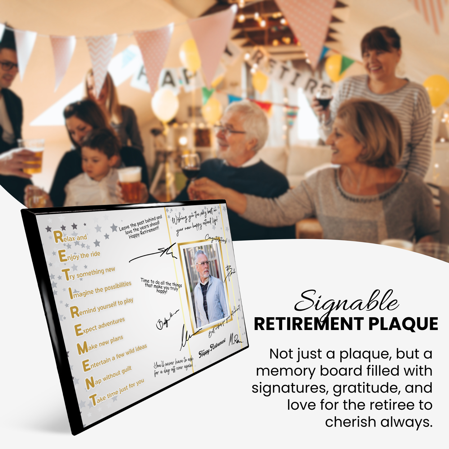 RETIREMENT Acronym Plaque – Signature Keepsake Gift