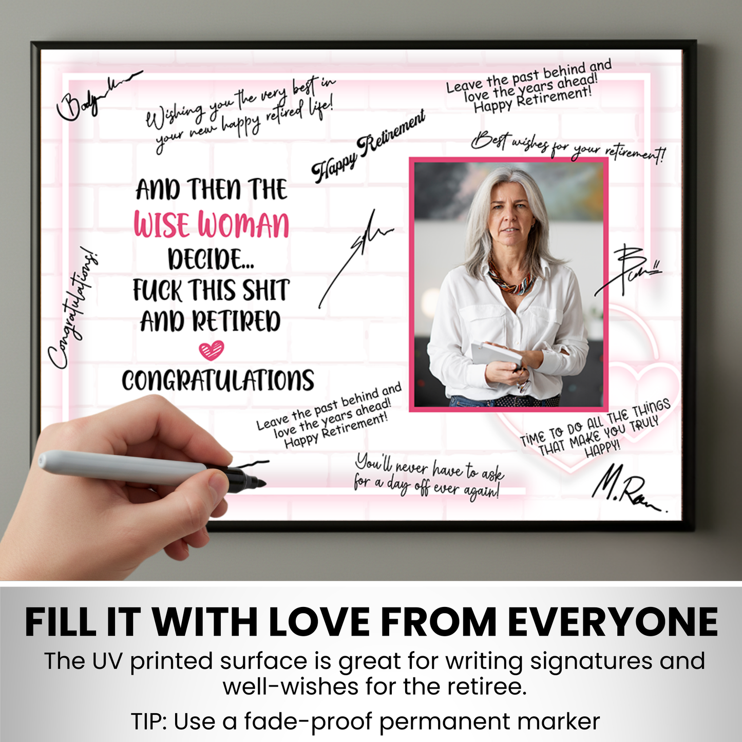 Wise Woman Retirement Plaque – Signature Keepsake Gift