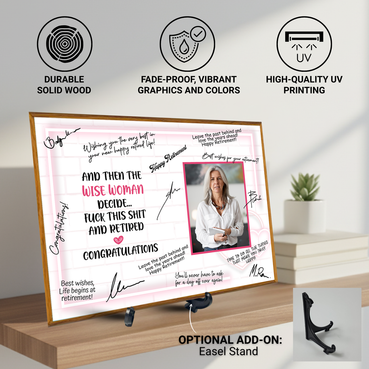 Wise Woman Retirement Plaque – Signature Keepsake Gift