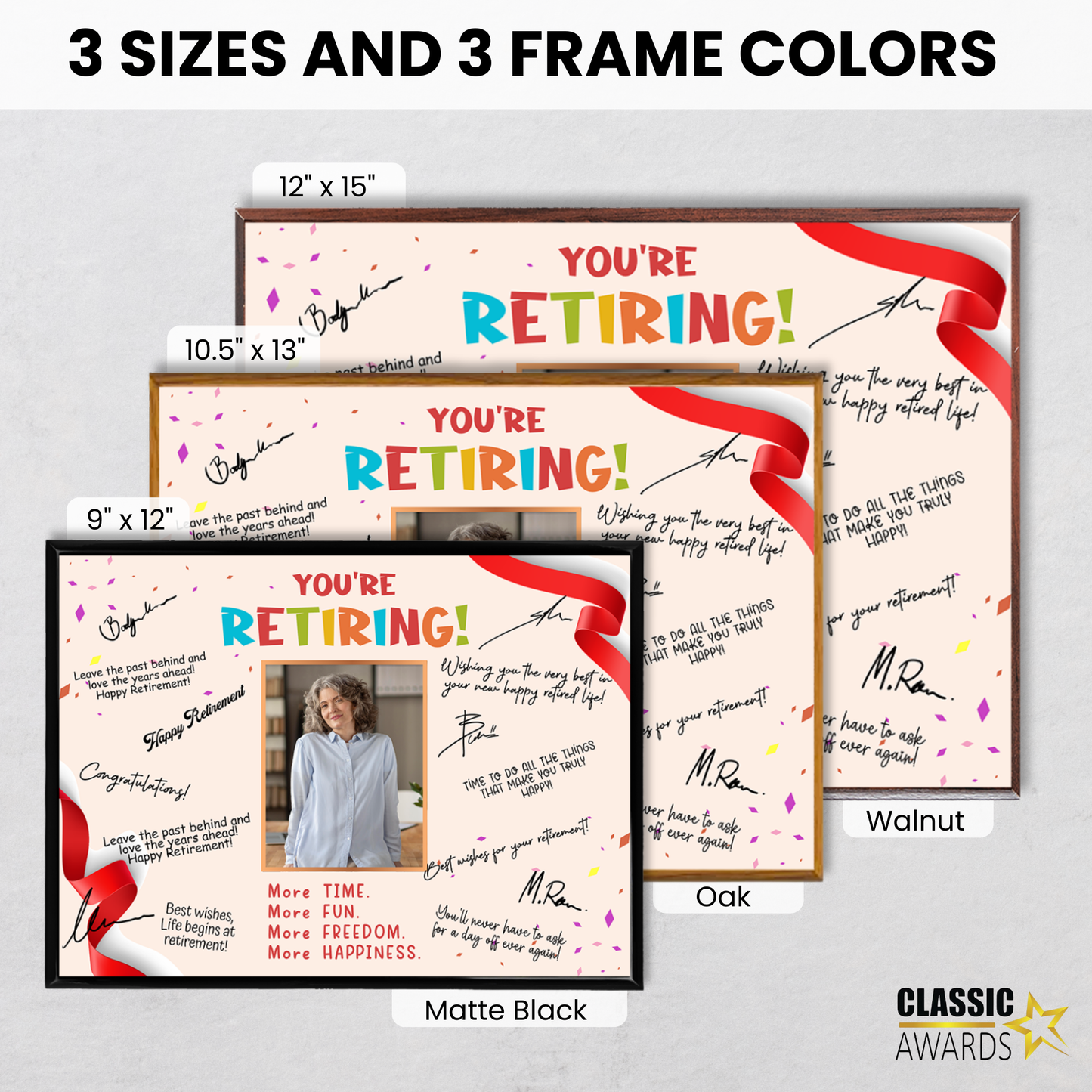 You’re Retiring! Signature Plaque – Celebration Keepsake Gift