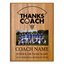 Baseball Coach Appreciation Plaque – Personalized Team Thank You Award