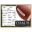 Football Coach Signature Plaque 1 – Team Autograph Gift