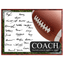 Football Coach Signature Plaque 1 – Team Autograph Gift