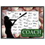 Baseball Coach Signature Plaque 2 – Team Autograph Gift