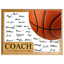 Basketball Coach Signature Plaque 1 – Team Autograph Gift