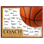 Basketball Coach Signature Plaque 1 – Team Autograph Gift