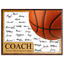 Basketball Coach Signature Plaque 1 – Team Autograph Gift