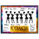 Cheerleading  Coach Signature Plaque  – Team Autograph Gift