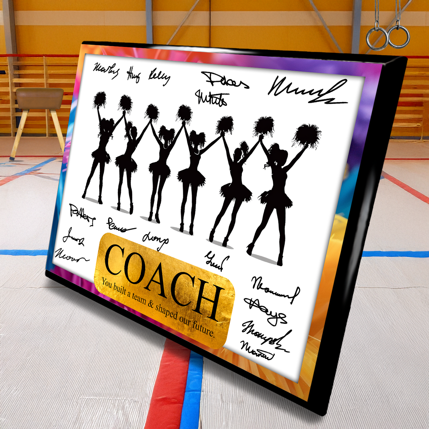 Cheerleading  Coach Signature Plaque  – Team Autograph Gift