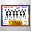 Cheerleading  Coach Signature Plaque  – Team Autograph Gift
