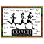 Cross Country Running Coach Signature Plaque – Team Autograph Gift
