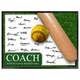 Softball Coach Signature Plaque 2 – Team Autograph Gift