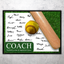 Softball Coach Signature Plaque 2 – Team Autograph Gift