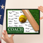 Softball Coach Signature Plaque 2 – Team Autograph Gift