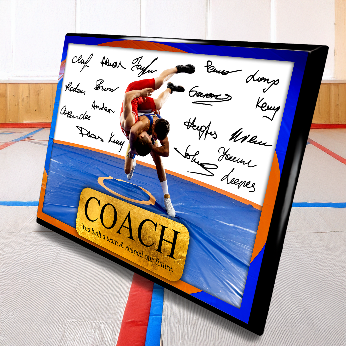 Signable Wrestling Coach Awards - Dynamic