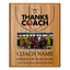 Basketball Coach Appreciation Plaque – Personalized Team Thank You Award