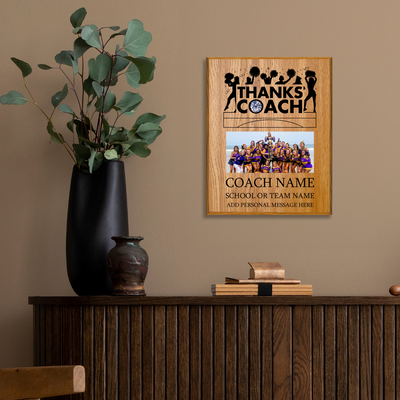 Cheerleading  Coach Appreciation Plaque – Personalized Team Thank You Award