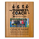 Thanks Coach Cross Country Plaque - Photo Upload & Text